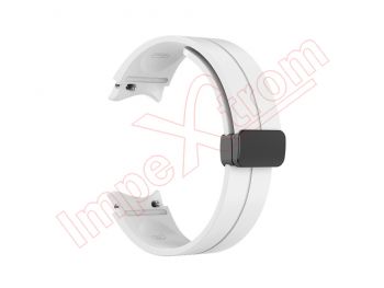 Correa blanca de silicona para reloj inteligente Samsung Galaxy Watch5 40mm, SM-R905F